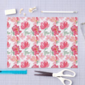 Waterverf Peony Pattern Tissuepapier (Craft)