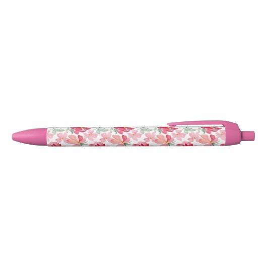 Waterverf Peony Pattern Zwarte Inkt Pen (Bovenkant)