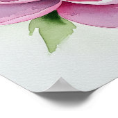 Waterverf Peony Poster (Hoek)