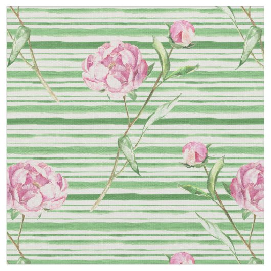 waterverf peony stof (Close Up)