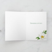 Waterverf Peony Sympathie Kaart (Binnen)