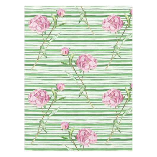 waterverf peony tafelkleed (Voorkant)