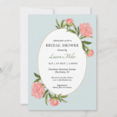 Waterverf Peony  Vrijgezellenfeest Aankondiging (Voorkant)