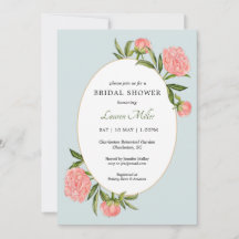 Waterverf Peony  Vrijgezellenfeest