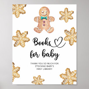 Waterverf peperkoek - boeken voor baby poster