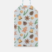 Waterverf peperkoek en klokken cadeaulabel (Achterkant)