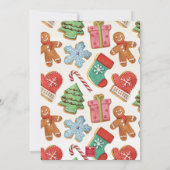 Waterverf peperkoek huis versieren kerst kaart (Achterkant)