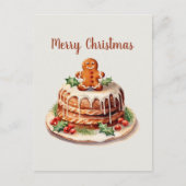 waterverf peperkoektaart tekst toevoegen briefkaart (Voorkant)