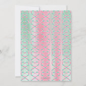 Waterverf Peppermint Heart Candy Cane kerst Feestdagenkaart (Achterkant)