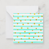 Waterverf Peppermint-kerstcadeaubehuizingen Notitiekaartje (Achterkant)