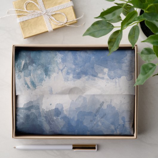 Waterverf per boot 20x30 decoupage tissuepapier (Geschenk)