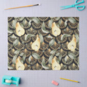 Waterverf Peren en Gouden Schalen Patroon Tissuepapier (Craft)