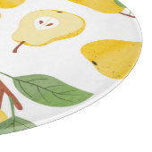 Waterverf Peren  fruitpatroon Snijplank (Hoek)