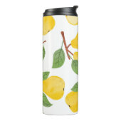 Waterverf Peren fruitpatroon Thermosbeker (Gedraaid links)