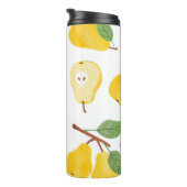 Waterverf Peren fruitpatroon Thermosbeker (Geroteerd rechts)