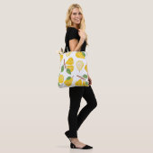 Waterverf Peren fruitpatroon Tote Bag (Op model)
