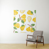 Waterverf Peren  fruitpatroon Wandkleed (In situ)