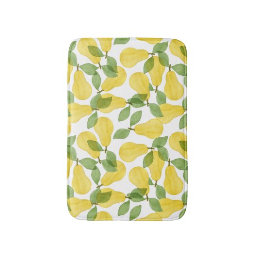 Waterverf Peren: Handgeschilderd Patroon Badmat (Voorkant Verticaal)