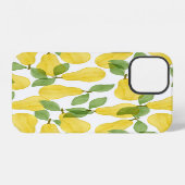 Waterverf Peren: Handgeschilderd Patroon iPhone Hoesje (Achterkant horizontaal)