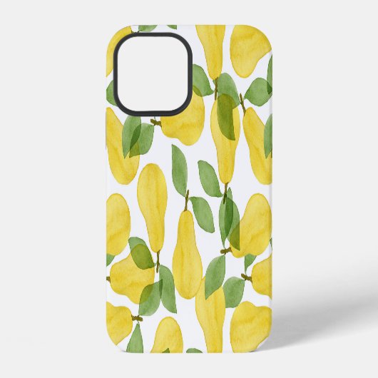 Waterverf Peren: Handgeschilderd Patroon iPhone Hoesje (Achterkant)