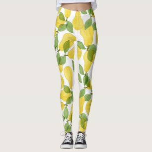 Waterverf Peren: Handgeschilderd Patroon Leggings