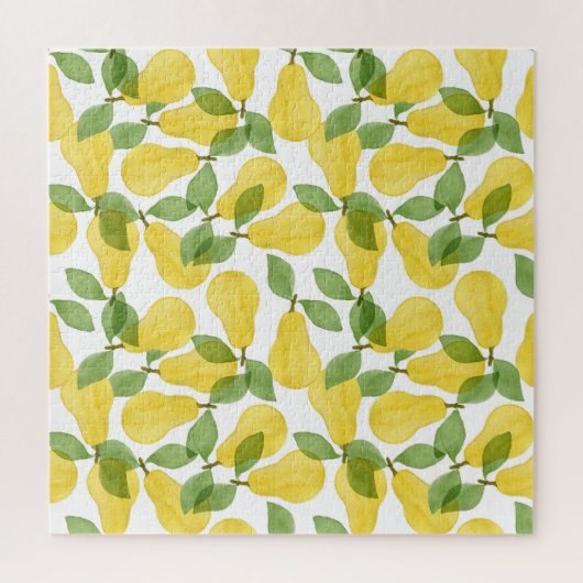Waterverf Peren: Handgeschilderd Patroon Legpuzzel (Verticaal)