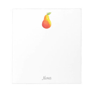 Waterverf peren notitieblok