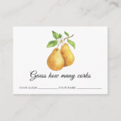 Waterverf peren Raad hoeveel kurken bruids spel Informatiekaartje (Voorkant)