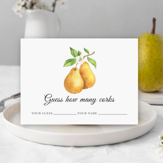 Waterverf peren Raad hoeveel kurken bruids spel Informatiekaartje