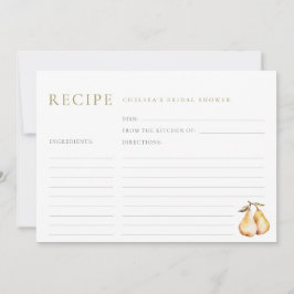 Waterverf Peren Vrijgezellenfeest Recept Kaart