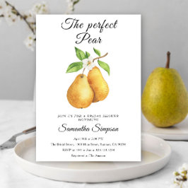 Waterverf Perfect Pear Floral Vrijgezellenfeest Kaart