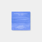 Waterverf periwinkle business post-it notes (Voorkant)