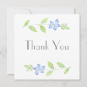 Waterverf Periwinkle Flower Bedankkaart (Voorkant)