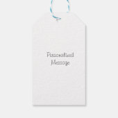 Waterverf Periwinkle Flower Cadeaulabel (Achterkant)