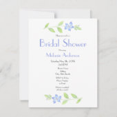 Waterverf Periwinkle Flower Kaart (Voorkant)