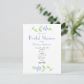 Waterverf Periwinkle Flower Kaart (Staand voorkant)