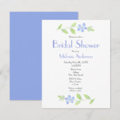 Waterverf Periwinkle Flower Kaart (Voorkant / Achterkant)