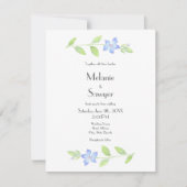 Waterverf Periwinkle Flower Kaart (Voorkant)