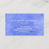 Waterverf Periwinkle visitekaartjes (Achterkant)