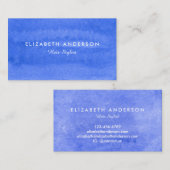 Waterverf Periwinkle visitekaartjes (Voorkant / Achterkant)