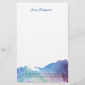waterverf persoonlijk briefpapier (Voorkant)