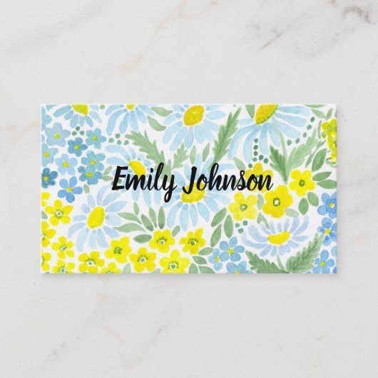 Waterverf, persoonlijke kaart visitekaartje (Voorkant)