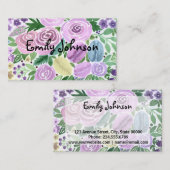 Waterverf, persoonlijke kaart visitekaartje (Voorkant / Achterkant)