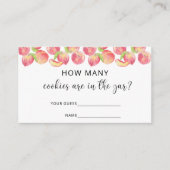 Waterverf perst hoeveel koekjes er in de pot zitte informatiekaartje (Voorkant)