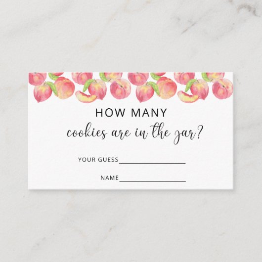 Waterverf perst hoeveel koekjes er in de pot zitte informatiekaartje (Voorkant)