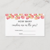 Waterverf perst hoeveel snoepjes er in de pot zitt informatiekaartje (Voorkant)