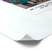 Waterverf Peru Kaart | Vakantiefoto's Poster (Hoek)