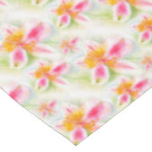 Waterverf Peruaanse Lily Alstroemeria tafelkleed (Gekanteld)