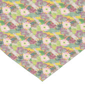 Waterverf Peruaanse vrouw en Llama Pattern Korte Tafelloper (Hoek)