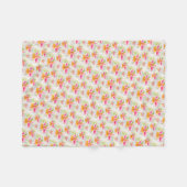 Waterverf Peruvian Lily Alstroemeria art deken (Voorkant (Horizontaal))